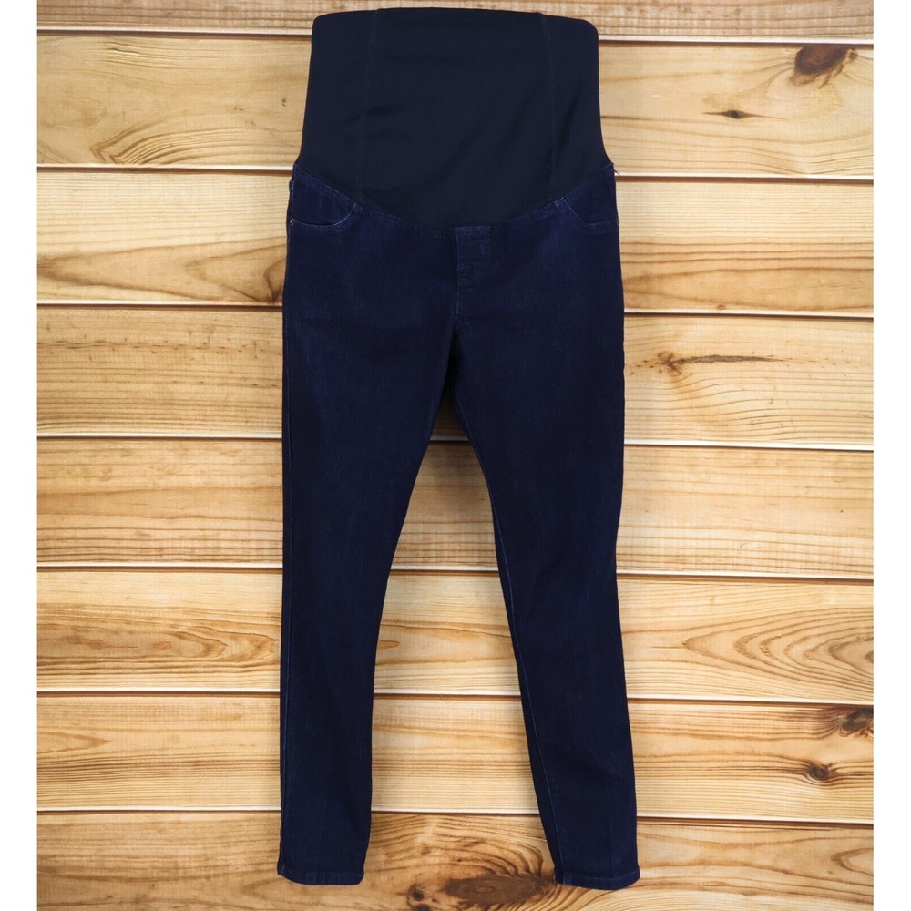 Ingrid & Isabel Maternity Jeggings Jeans‎ Womens 8 Blue Dark Wash Denim Stretch